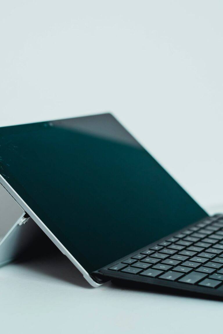 Close-up of a laptop representing technology and innovation