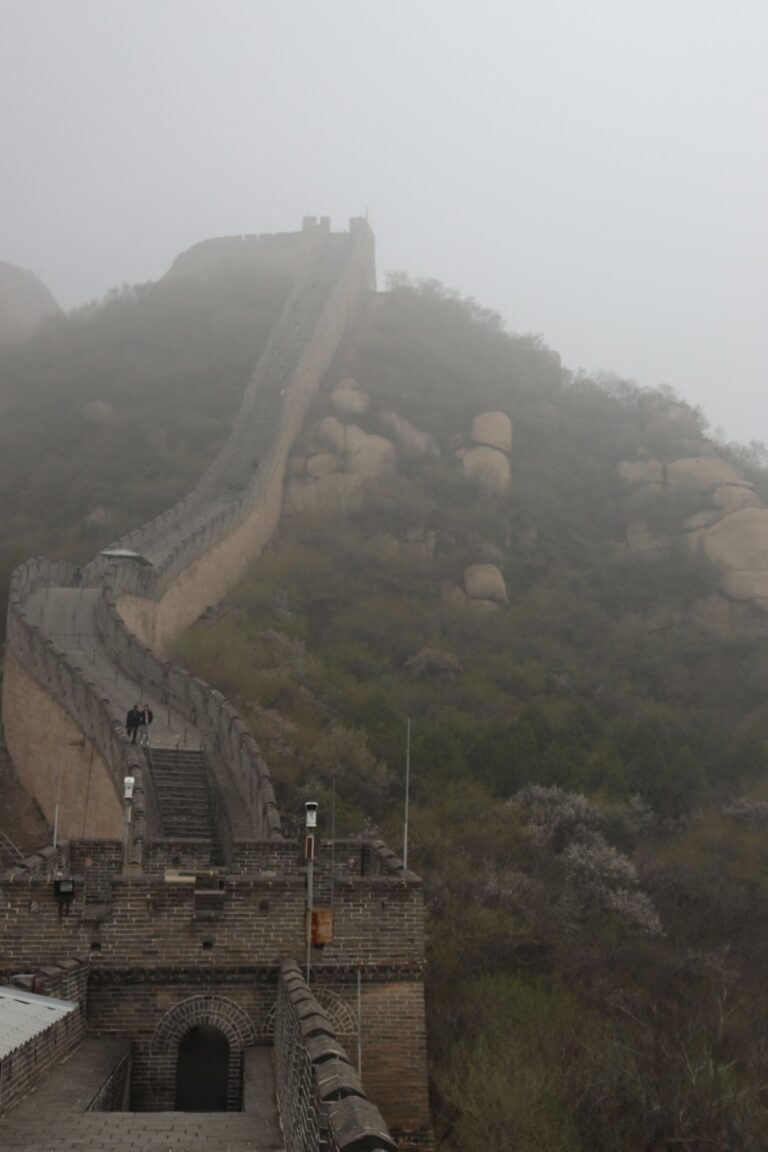 Great Wall of China in the fog, symbolizing the complex economic landscape of China in May 2024