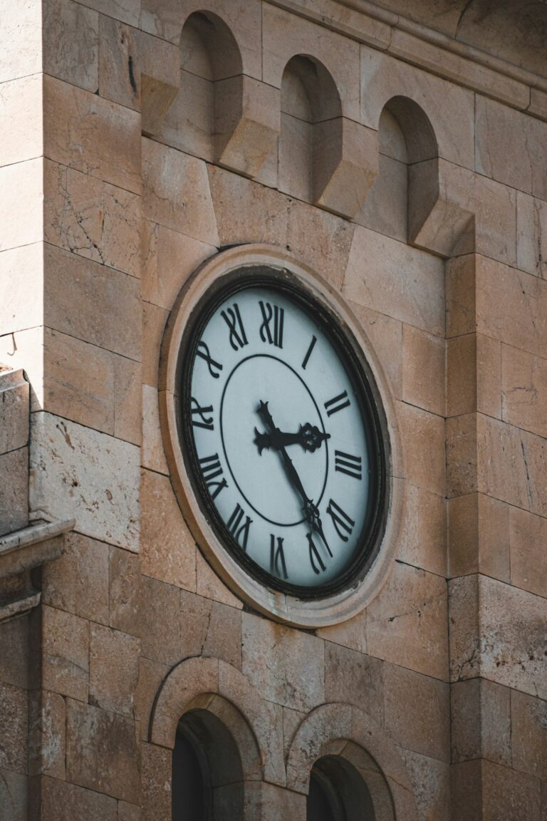 Close-up of a clock tower highlighting the impact of time on market crashes